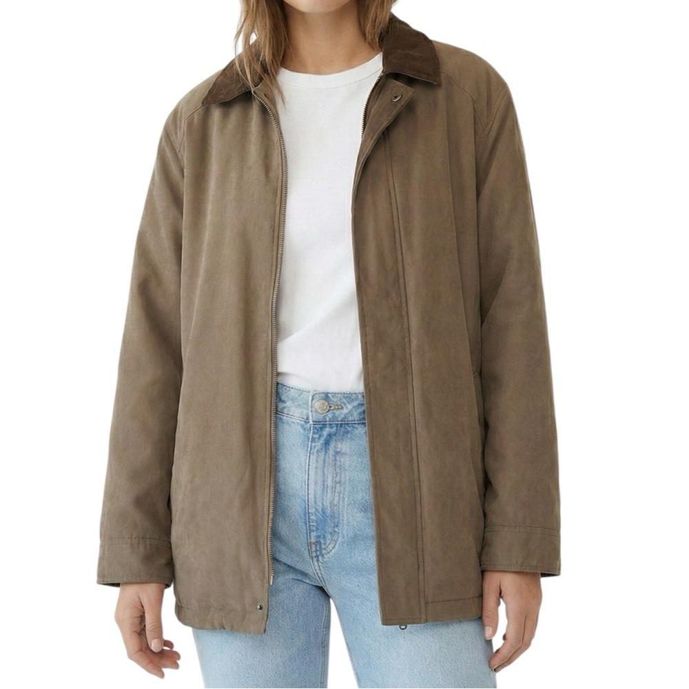 Vintage RFT Rainforest Oversized Barn Chore Jacket Taupe